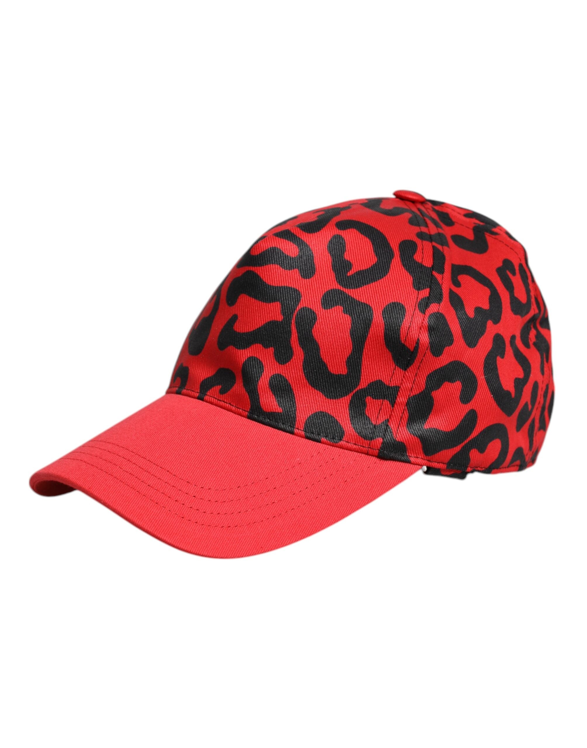 Dolce & Gabbana Red Cotton 6 Panels Women Baseball Cap - 57 cm|S