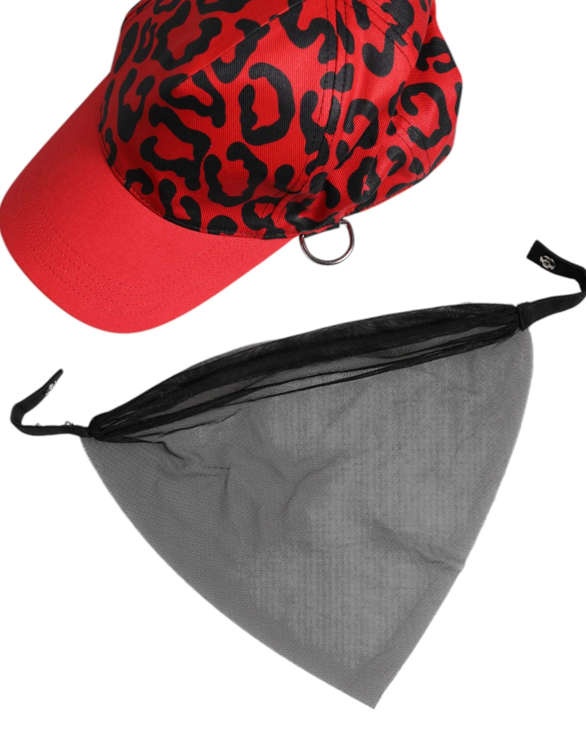 Dolce & Gabbana Red Cotton 6 Panels Women Baseball Cap - 57 cm|S - Baseball Caps