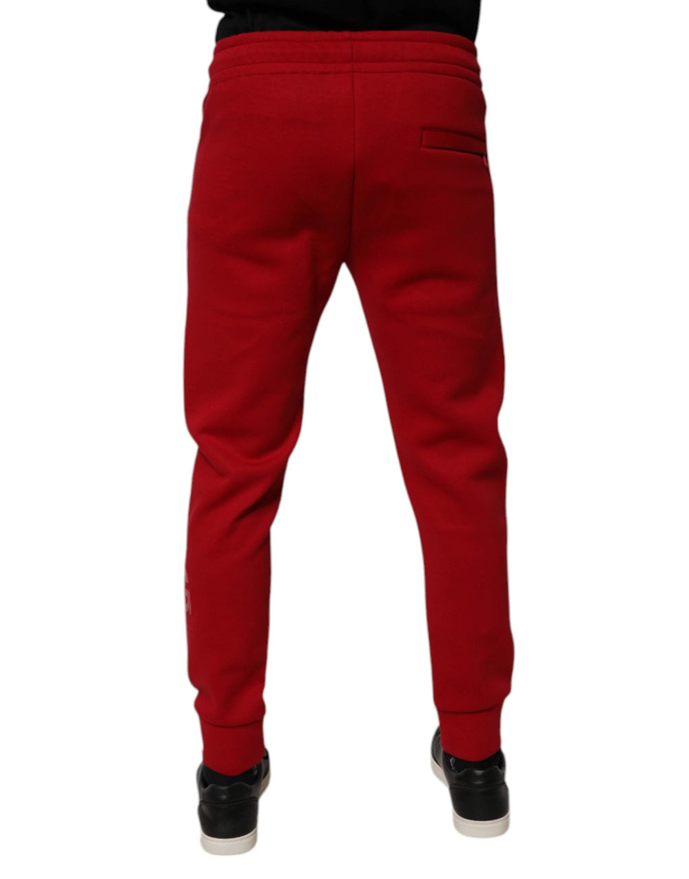 Dolce & Gabbana Red Cotton Jogger Jogging Pants - IT44 | XS - Joggers
