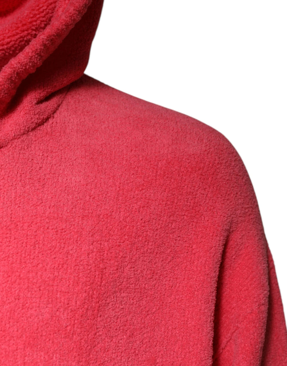 Dolce & Gabbana Red Cotton Knit Hooded Men Pullover Sweater - IT50 | L - Hoodies