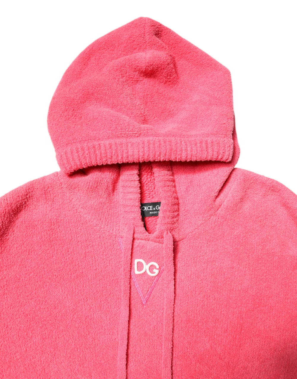 Dolce & Gabbana Red Cotton Knit Hooded Men Pullover Sweater - IT50 | L - Hoodies