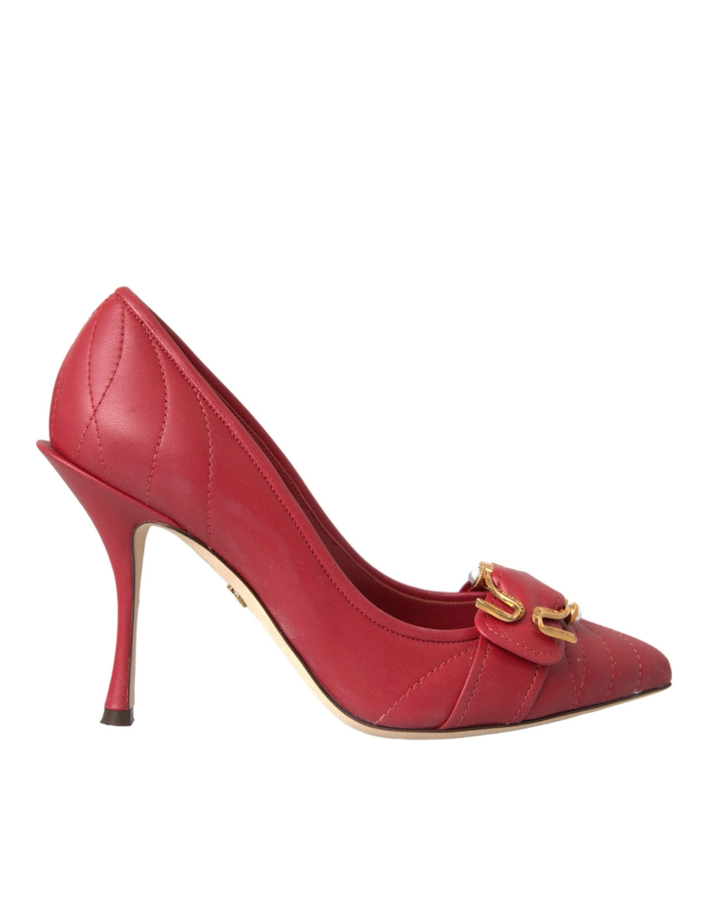 Dolce & Gabbana Red Devotion Leather Heels Pumps Shoes - EU36/US5.5 - Heels