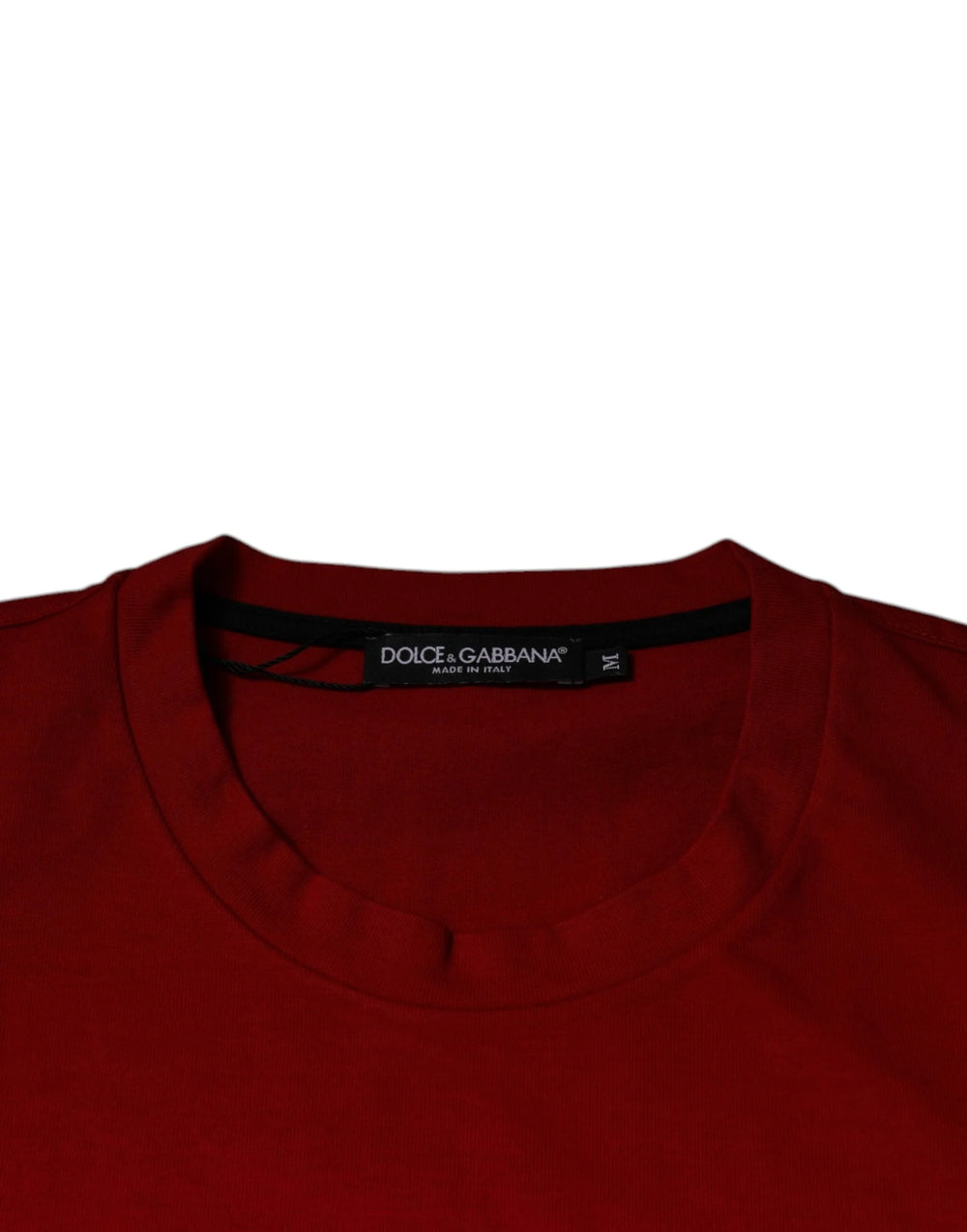 Dolce & Gabbana Red DG Eye Cotton Crew Neck T-shirt - T-Shirts