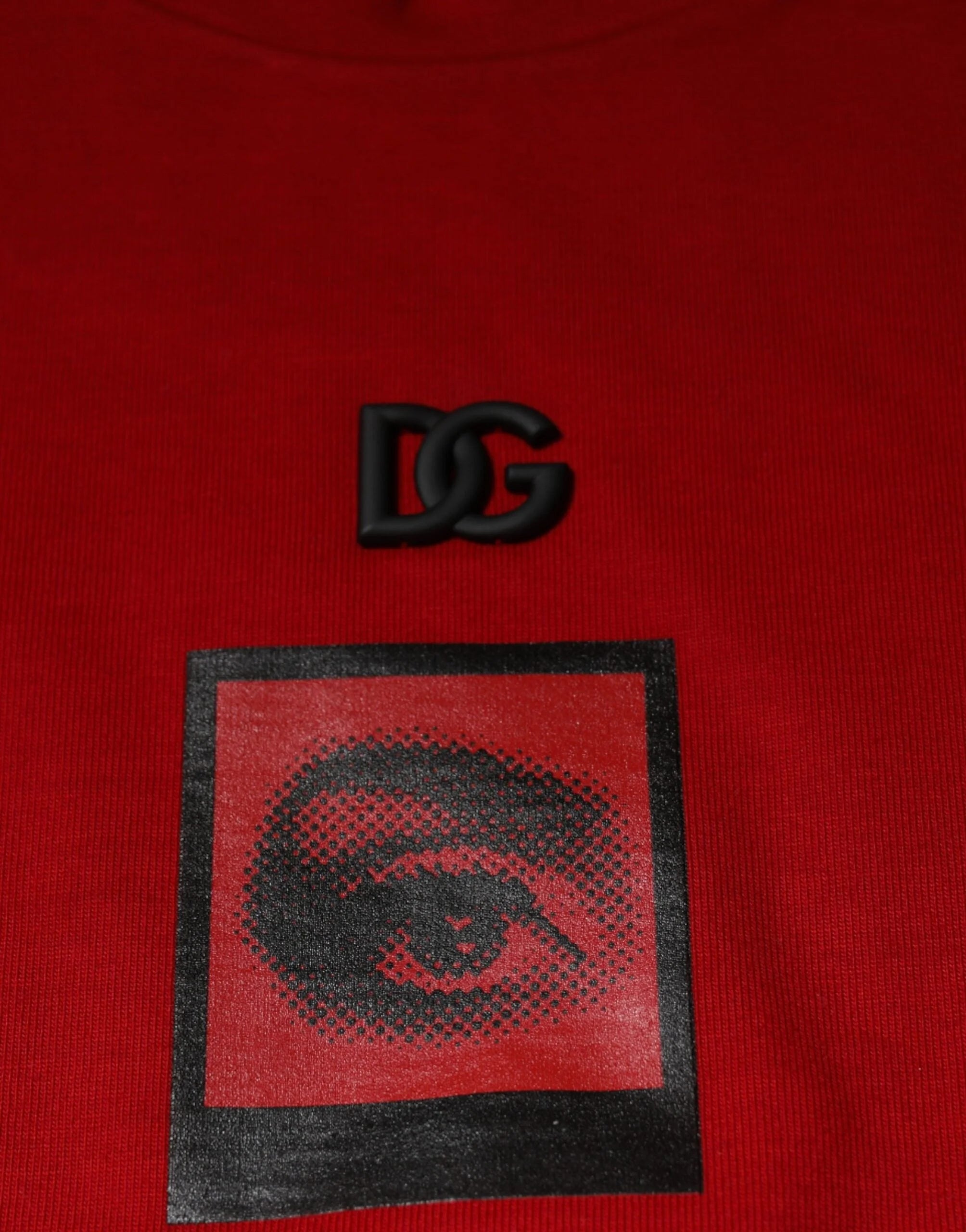 Dolce & Gabbana Red DG Eye Cotton Crew Neck T-shirt - T-Shirts