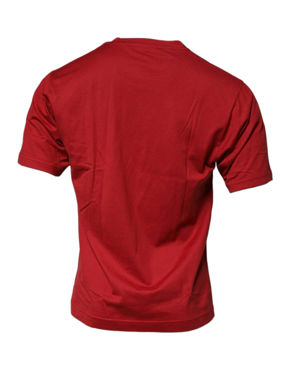 Dolce & Gabbana Red DG Logo Cotton Crew Neck T-shirt - IT46 | S - T-Shirts