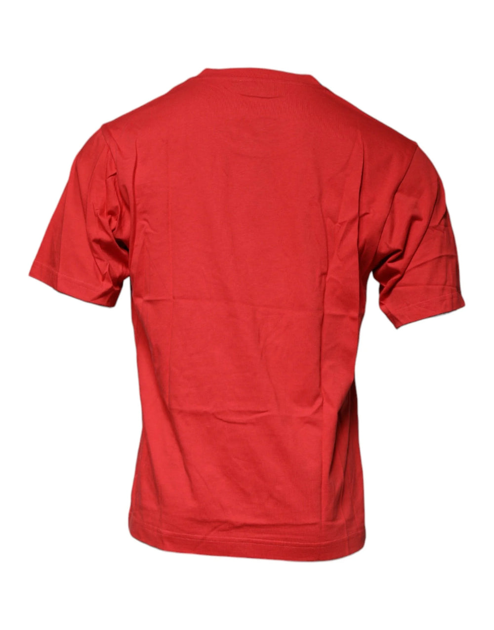 Dolce & Gabbana Red DG Logo Cotton Crew Neck T-shirt - IT46 | S - T-Shirts
