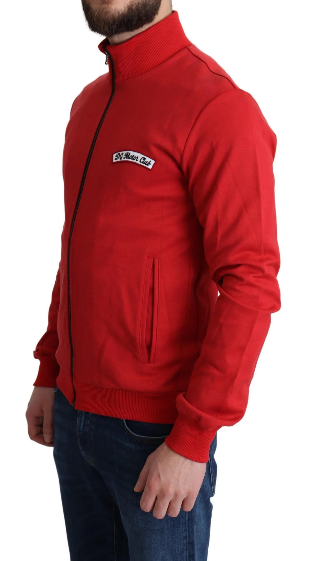 Dolce & Gabbana Red DG Motor Club Zippered Cardigan Sweater - IT44 | XS - Cardigans