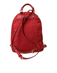 Dolce & Gabbana Red #DGFAMILY Embellished Backpack VULCANO Bag - Backpacks