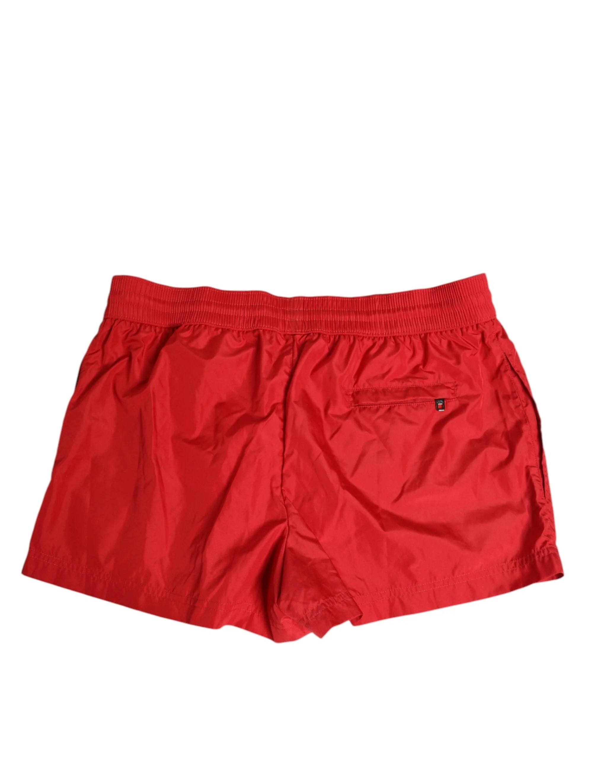 Dolce & Gabbana Red Drawstring Beachwear Men Shorts Swimwear - Swim Boxers