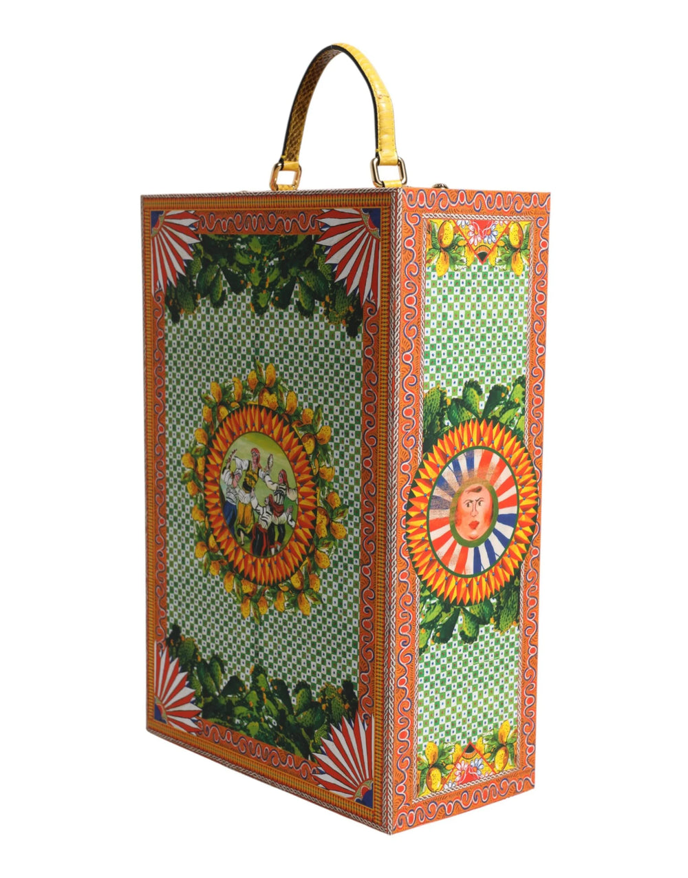 Dolce & Gabbana Red Dress Ceramic Porcelain Fashion Box Leather Sicily Dolls - Dollhouse Accessories