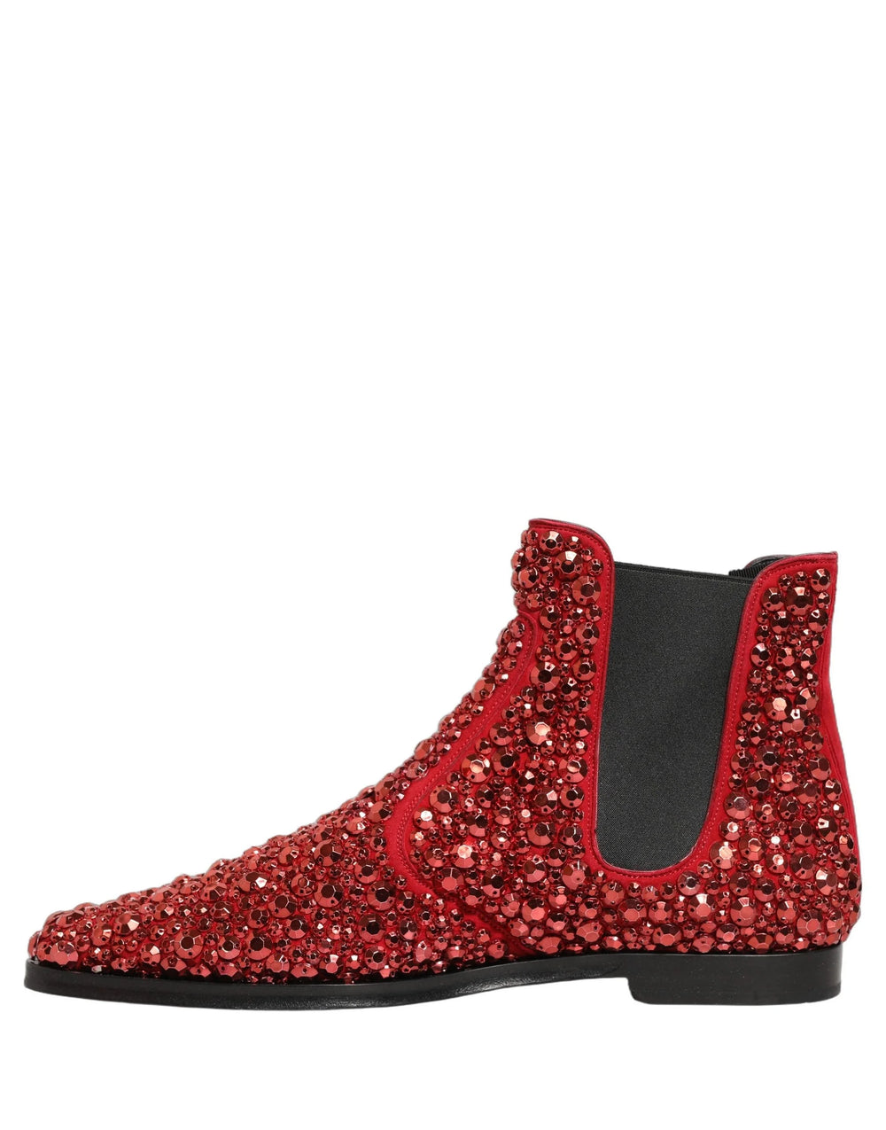 Dolce & Gabbana Piros Ankle Boots Díszítéssel - EU44/US11
