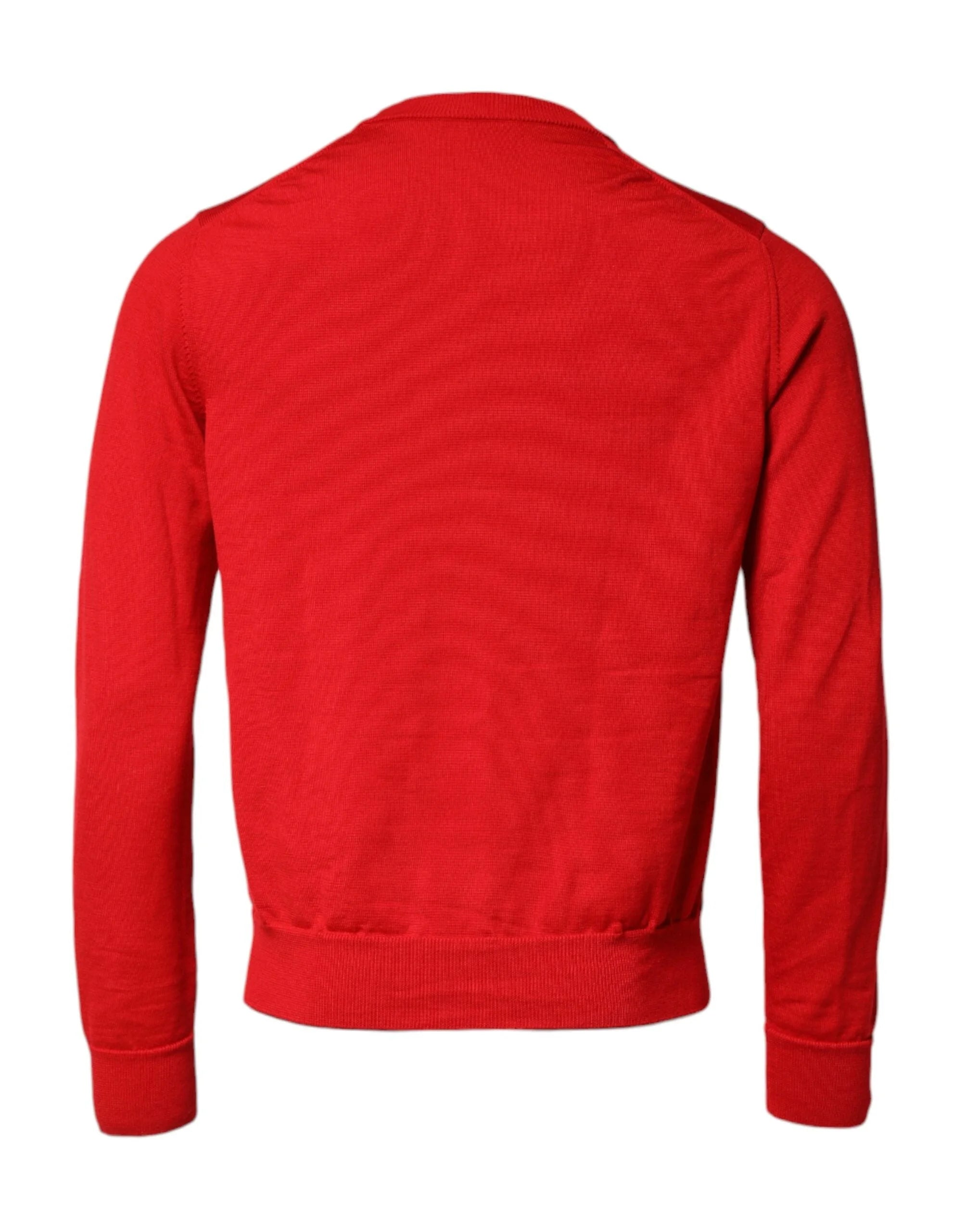 Dolce & Gabbana Red Eye Print Crew Neck Men Pullover Sweater - IT50 | L - Sweaters