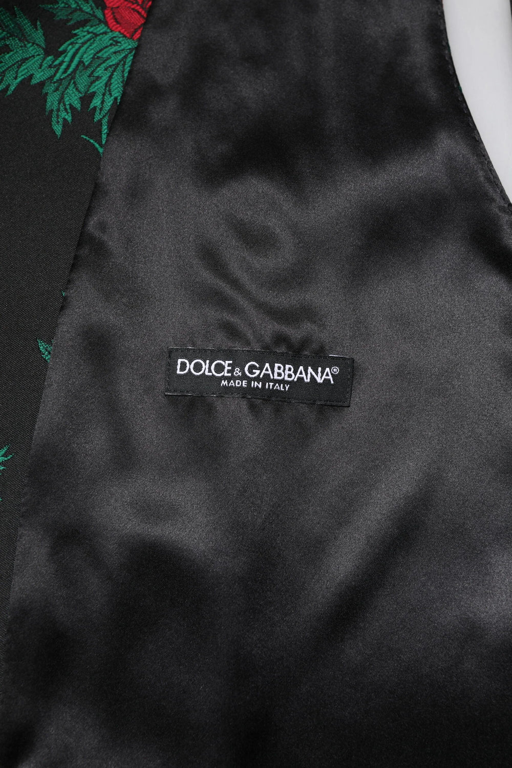 Dolce & Gabbana Red Floral Brocade Formal Men Waistcoat Vest - IT48 | M - Vests