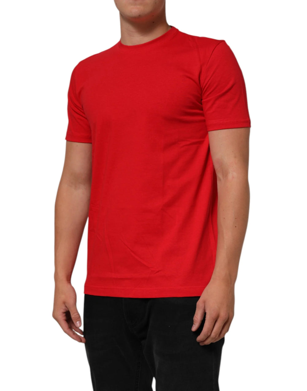 Dolce & Gabbana Red Goodluck 2023 Cotton Crew Neck T-shirt - T-Shirts