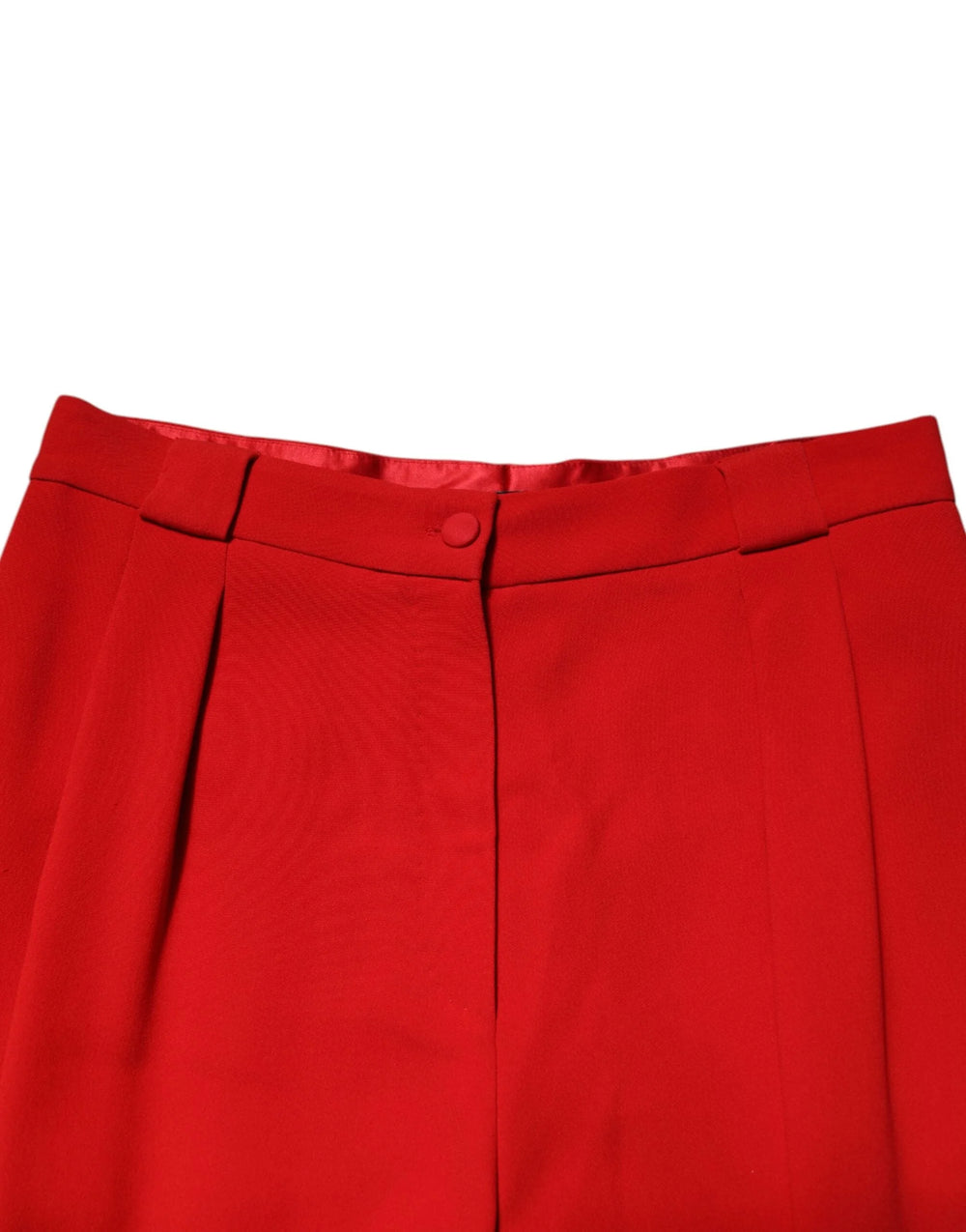Dolce & Gabbana Red HighWaist Straight Women Trouser Pants - IT48|XXL - Trousers