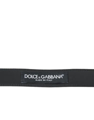 Dolce & Gabbana Red Leather Silver Metal Buckle Belt Men - 95 cm / 38 Inches - Belts
