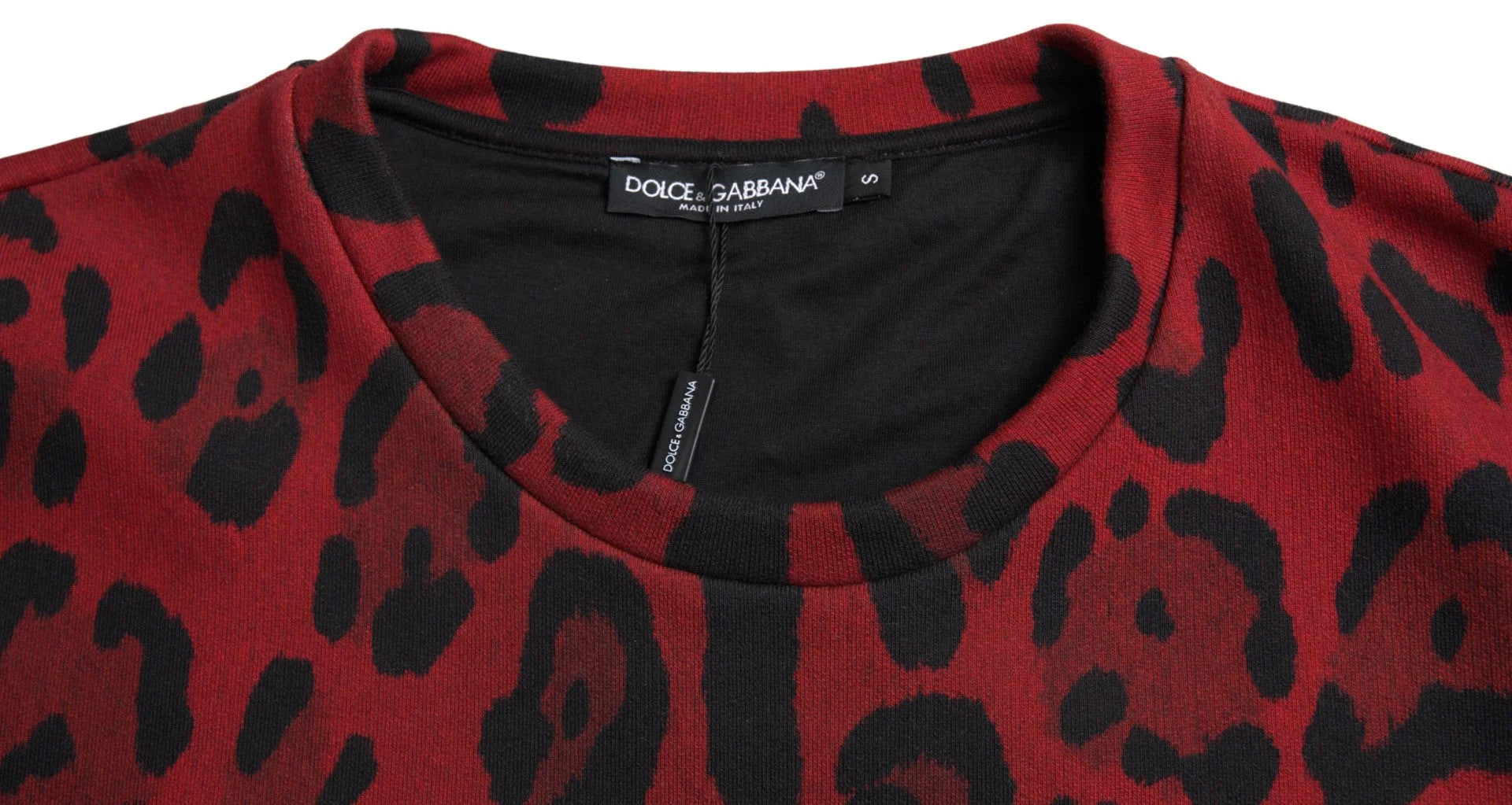 Dolce & Gabbana Red Leopard Cotton Sleeveless Tank T-shirt - Tank Tops