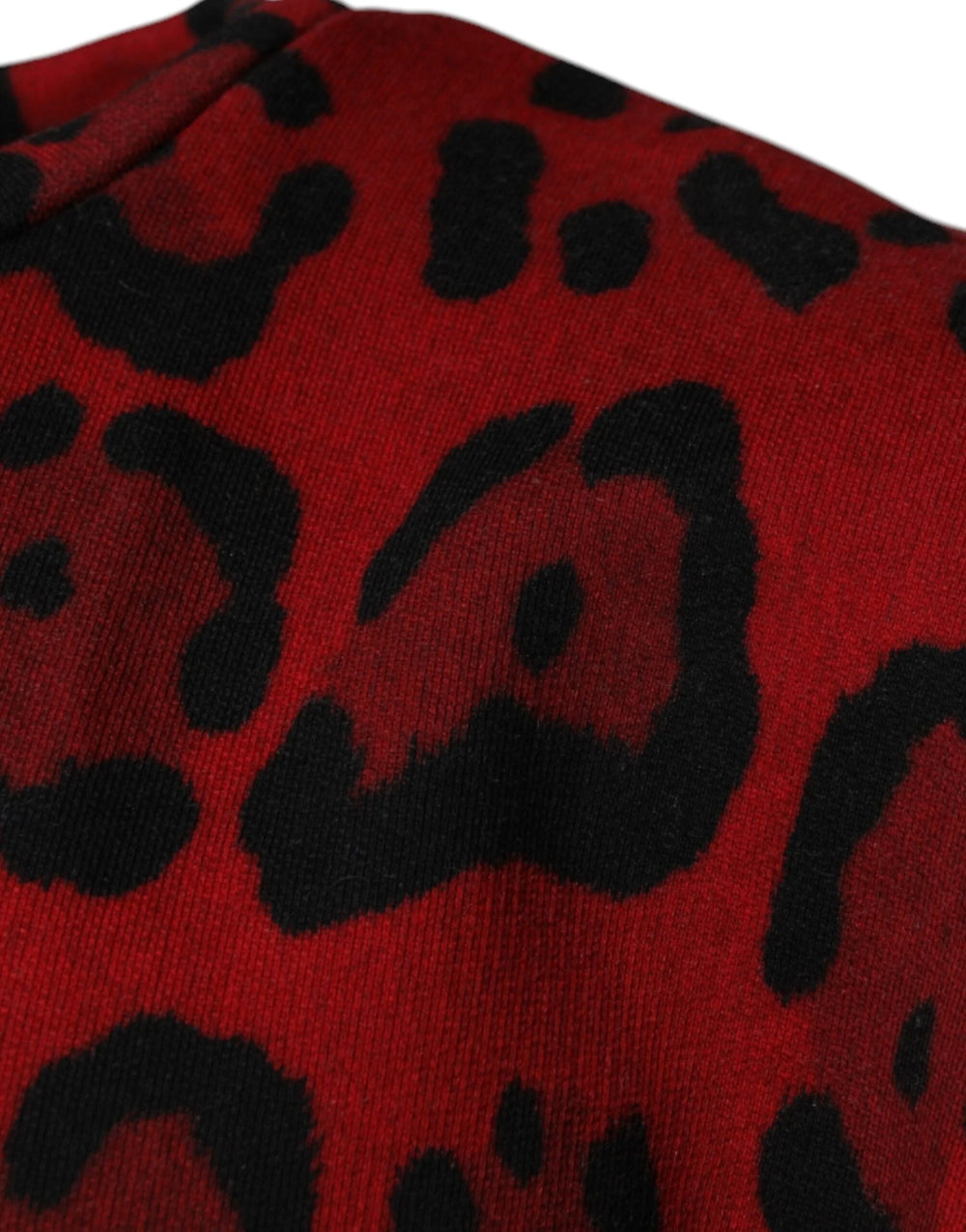 Dolce & Gabbana Red Leopard Print Cotton Sleeveless T-shirt - IT46 | S - Tank Tops