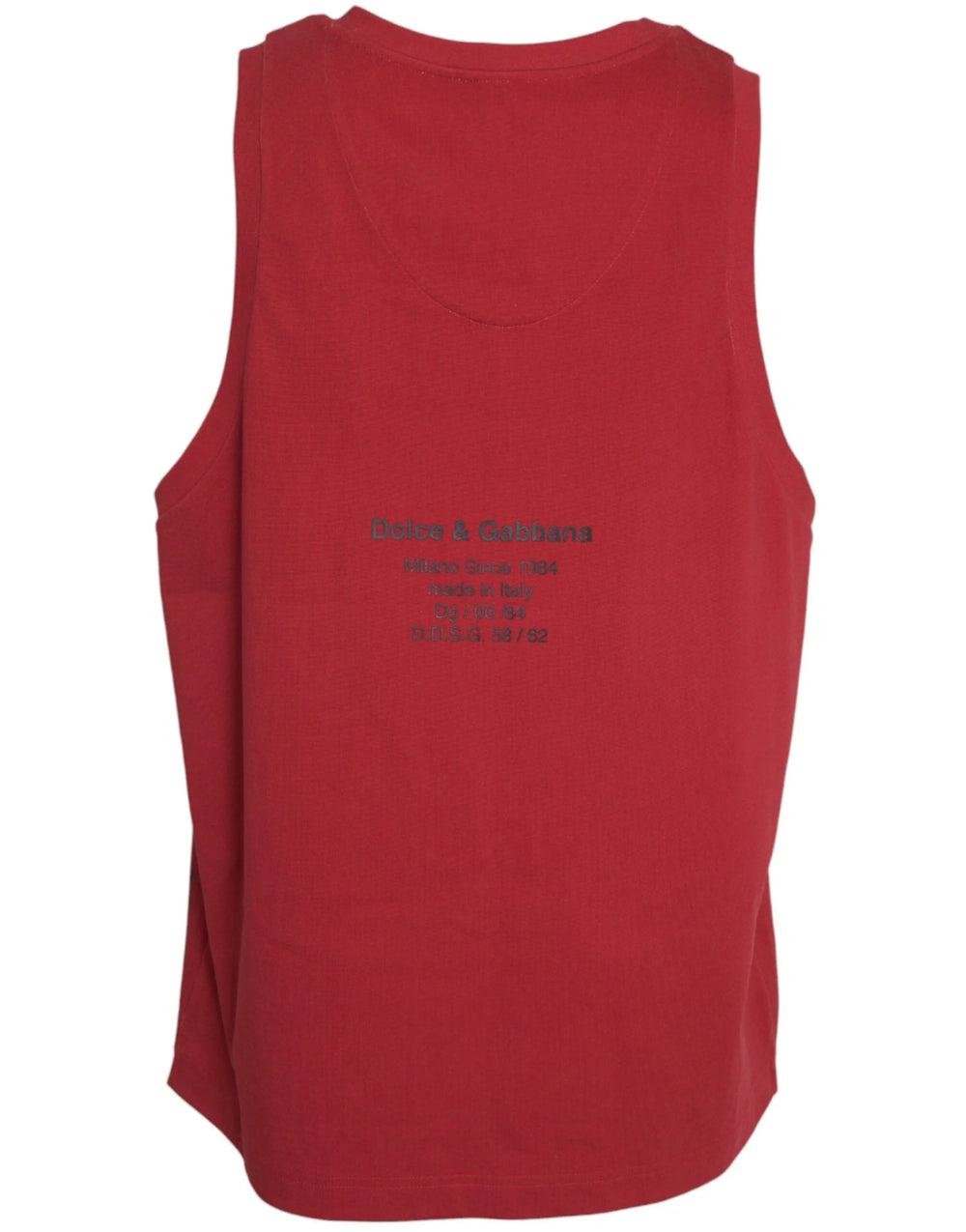 Dolce & Gabbana Red Leopard Print Sleeveless Tank T-shirt - IT54 | XL - Tank Tops