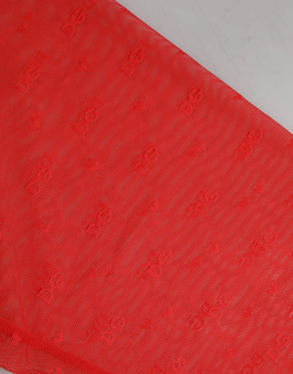 Dolce & Gabbana Red Logo Lace Tight Midi Trousers Underwear - IT2 | S - Hosiery