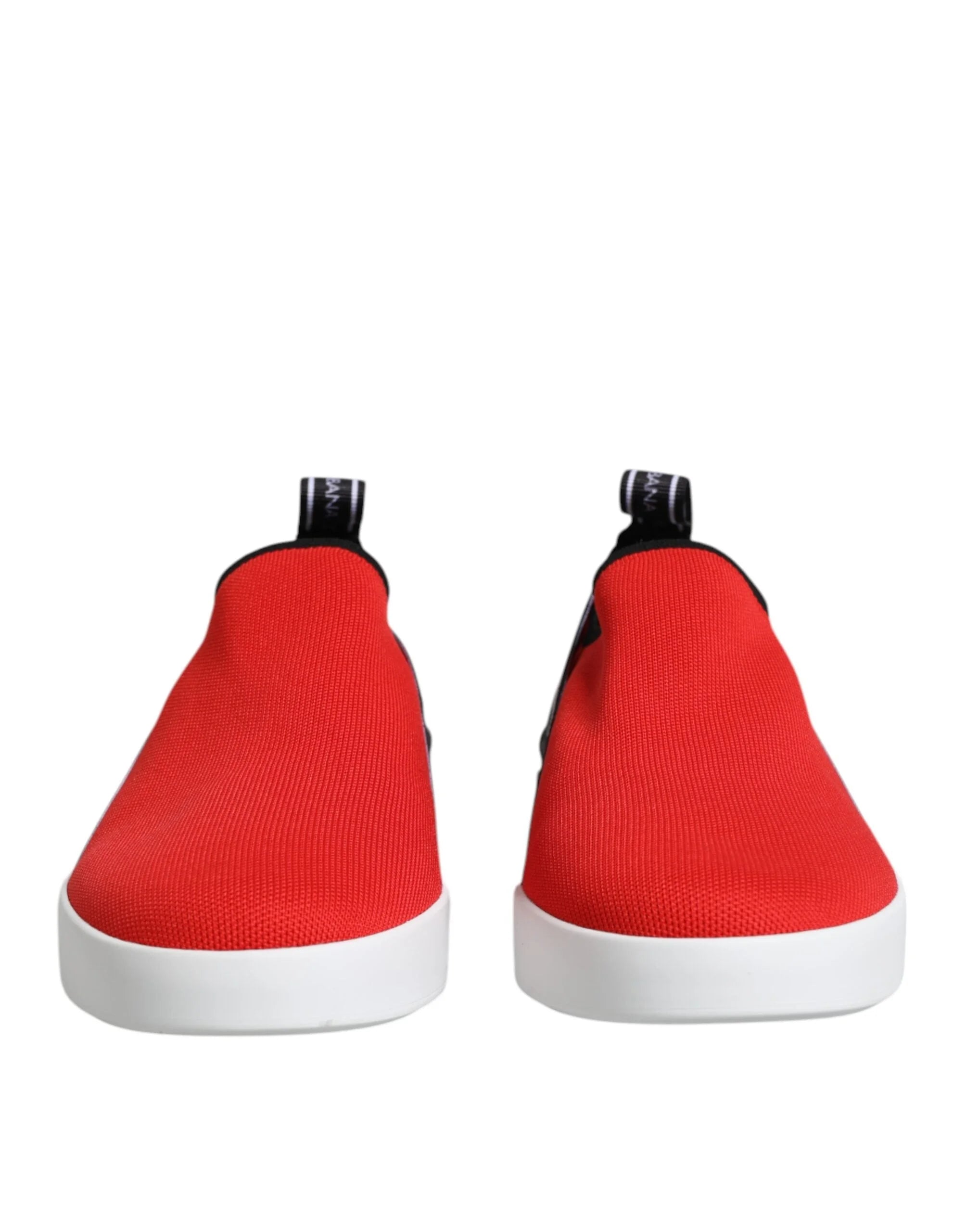 Dolce & Gabbana Red Logo Low Top Slip On Men Sneakers Shoes - EU40/US7 - Sneakers