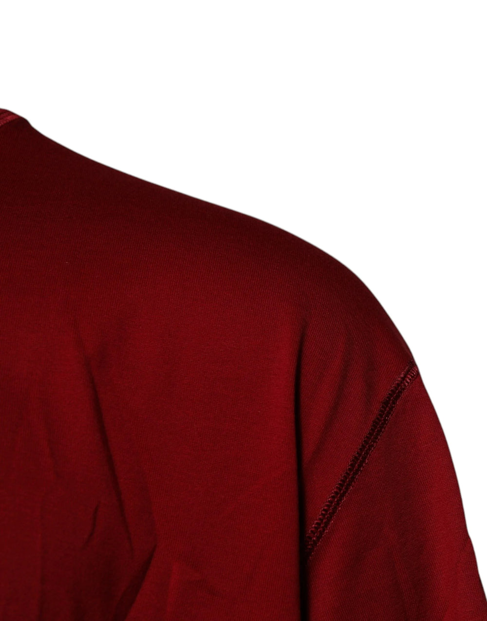 Dolce & Gabbana Red Logo Tape Cotton Crew Neck T-shirt - T-Shirts