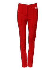 Dolce & Gabbana Red Mid Waist Slim Fit Pants - IT38 | XS