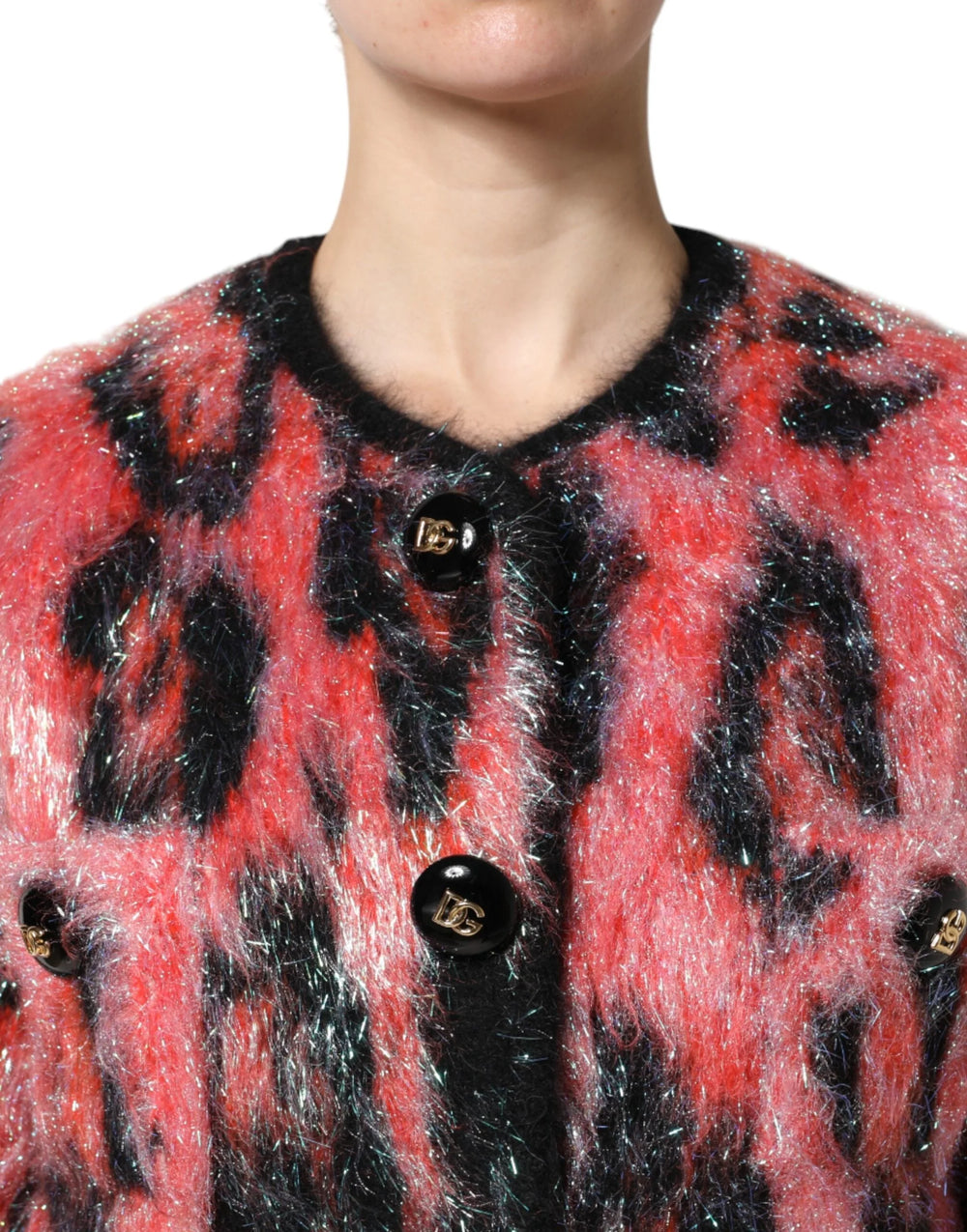 Dolce & Gabbana Red Mohair Wool Button Down Cardigan Sweater - Cardigans