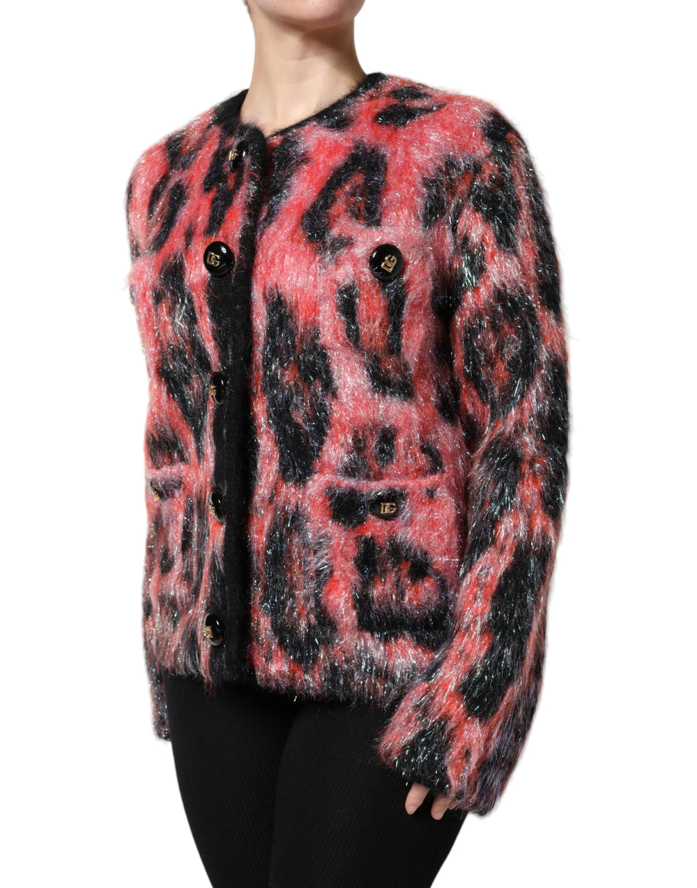 Dolce & Gabbana Red Mohair Wool Button Down Cardigan Sweater - Cardigans