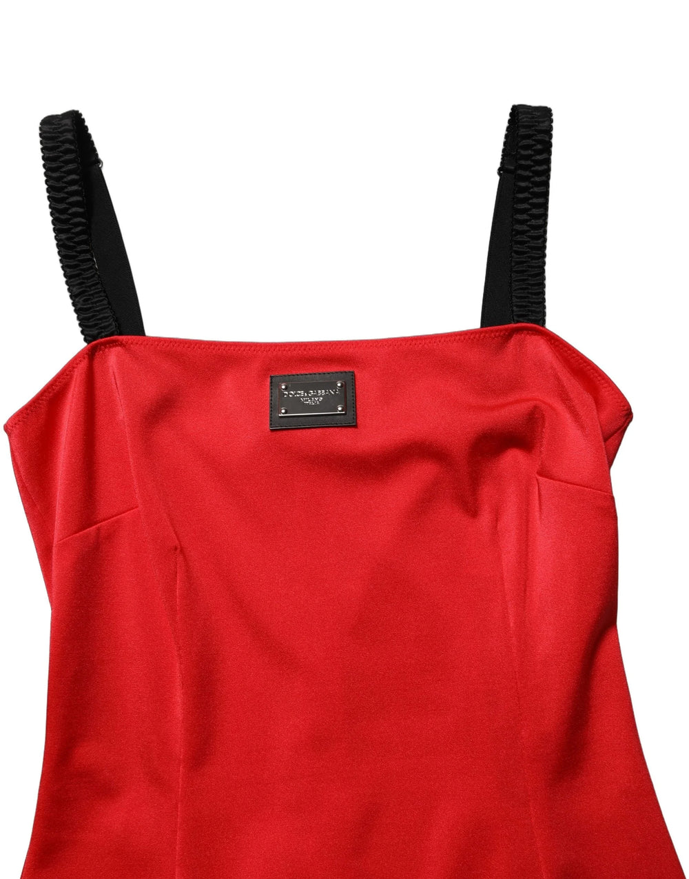 Dolce & Gabbana Red Nylon Blend Cady Sleeveless Mini Dress - IT40|S