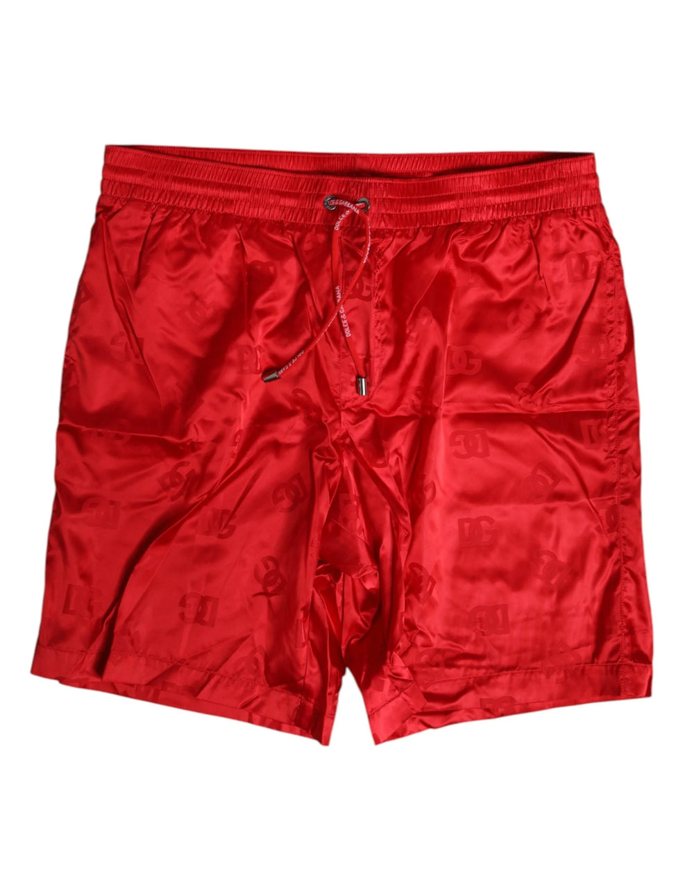 Dolce & Gabbana Red Nylon Drawstring Beachwear Shorts Swimwear - IT4 | S - Boardshorts