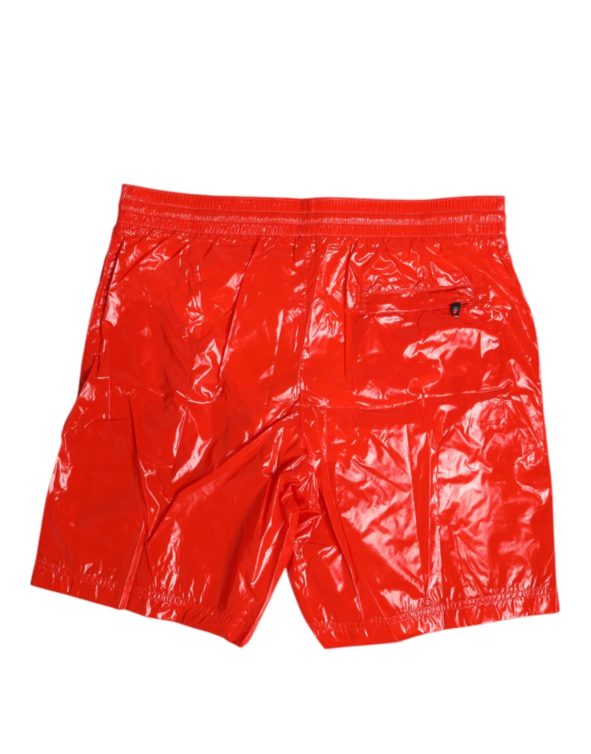 Dolce & Gabbana Red Nylon Drawstring Beachwear Shorts Swimwear - IT4 | S