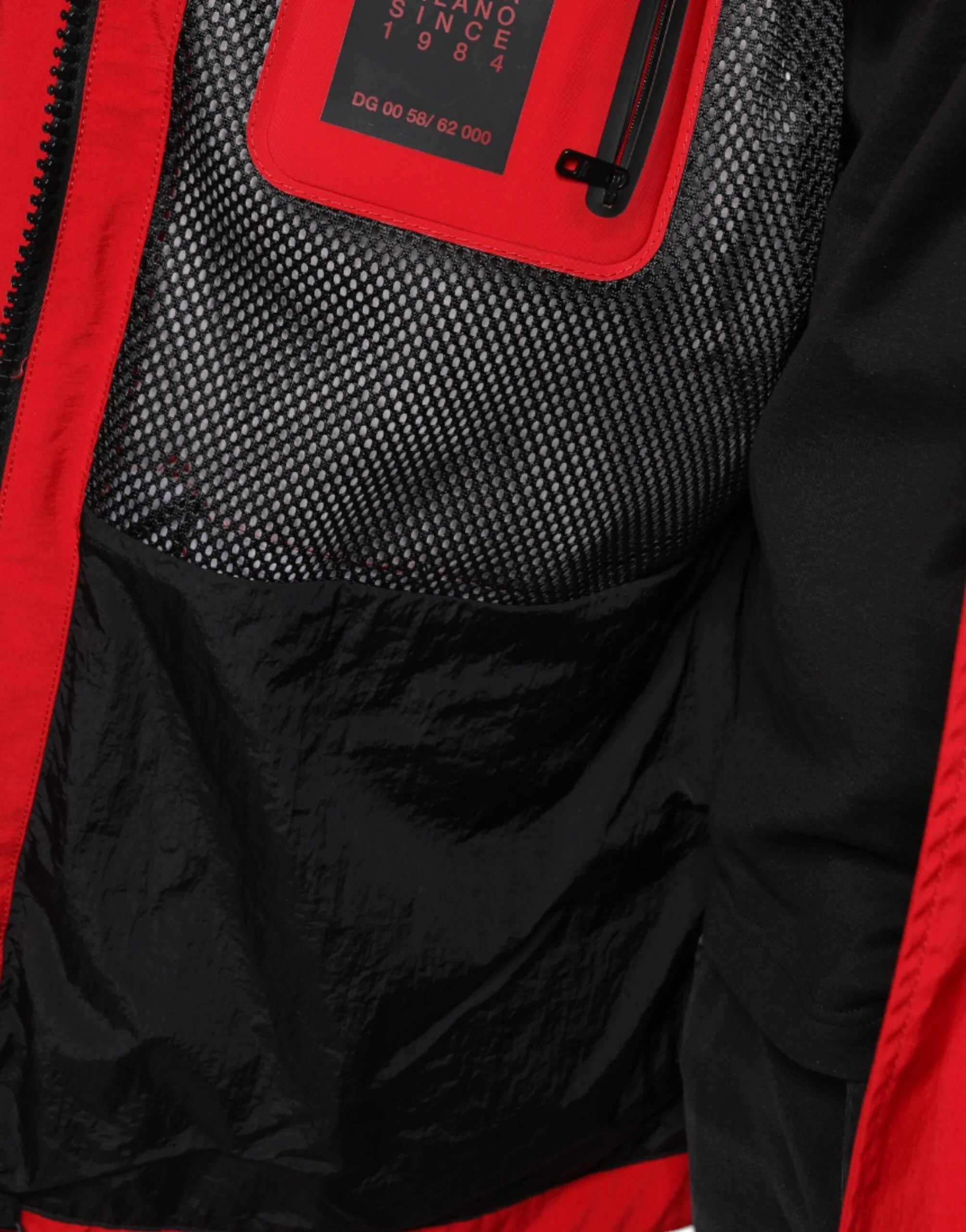 Dolce & Gabbana Red Nylon Hooded Men Full Zip Parka Jacket - IT58 | 3XL - Parkas