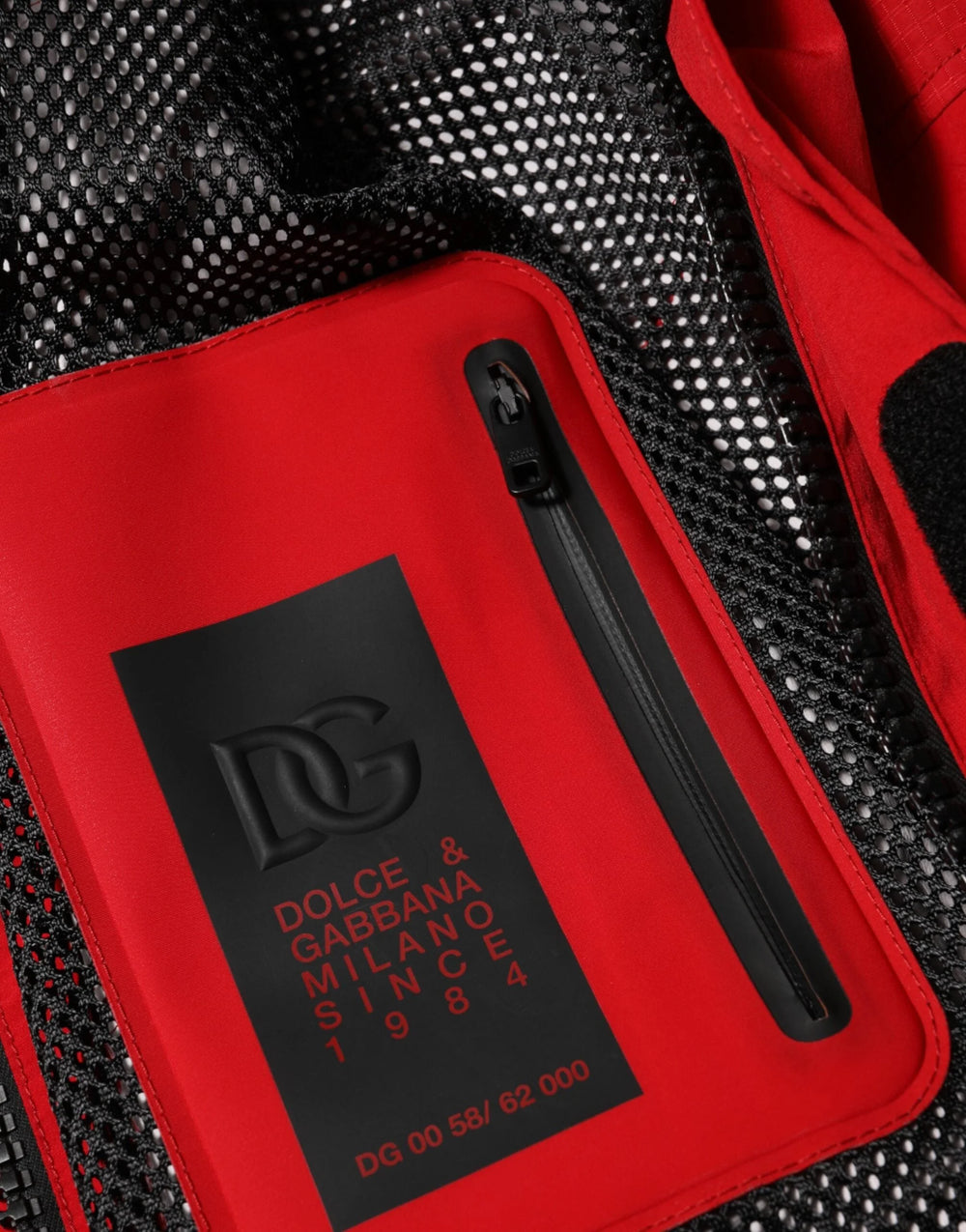 Dolce & Gabbana Red Nylon Hooded Men Full Zip Parka Jacket - IT58 | 3XL - Parkas