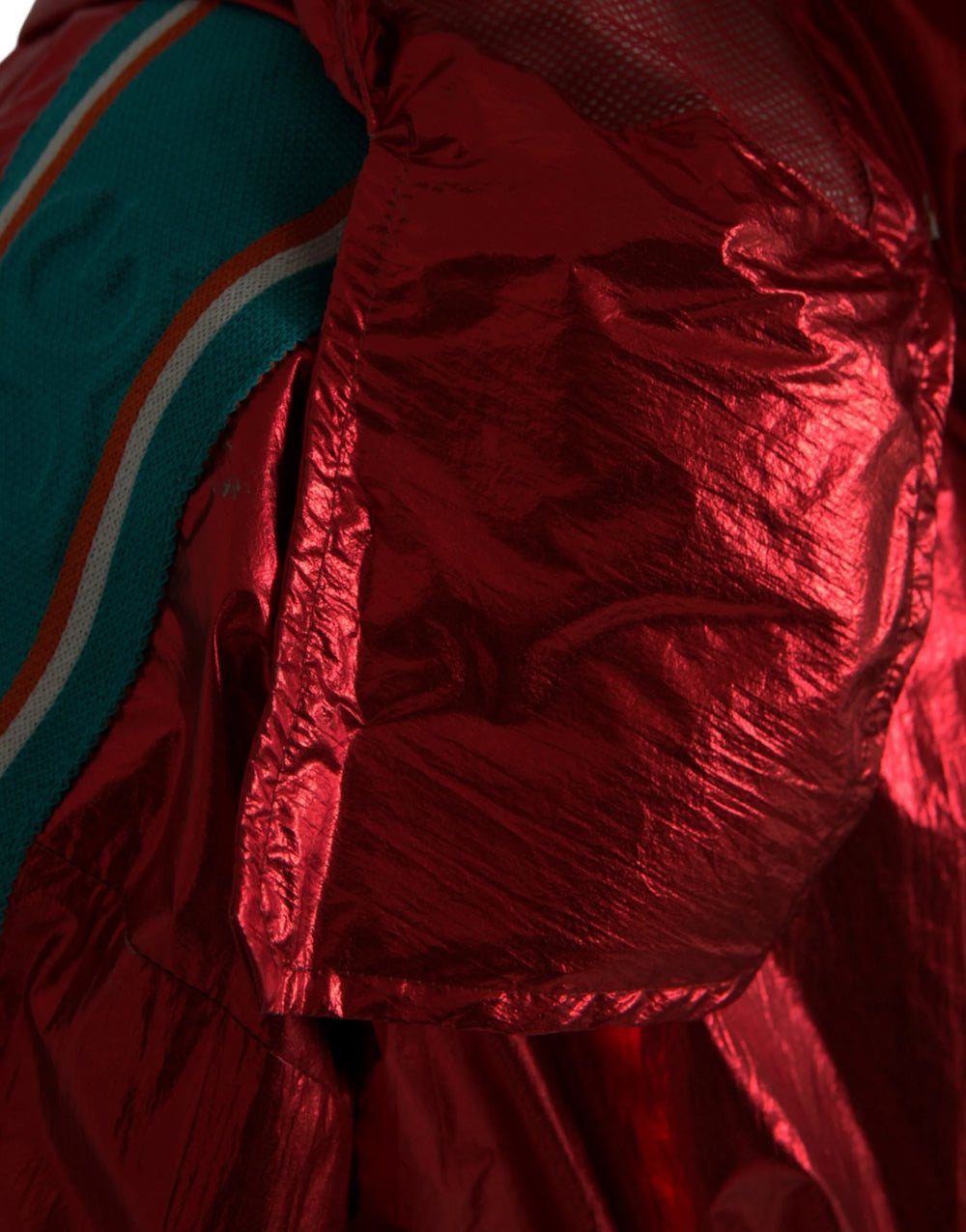 Dolce & Gabbana Red Nylon Hooded Pullover Sweatshirt Jacket - IT54 | XL - Sport Jackets