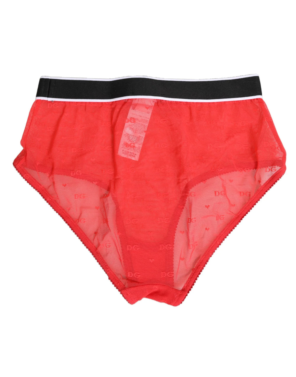 Dolce & Gabbana Red Nylon Logo Waistband Brief Panty Underwear - IT2 | S - Briefs