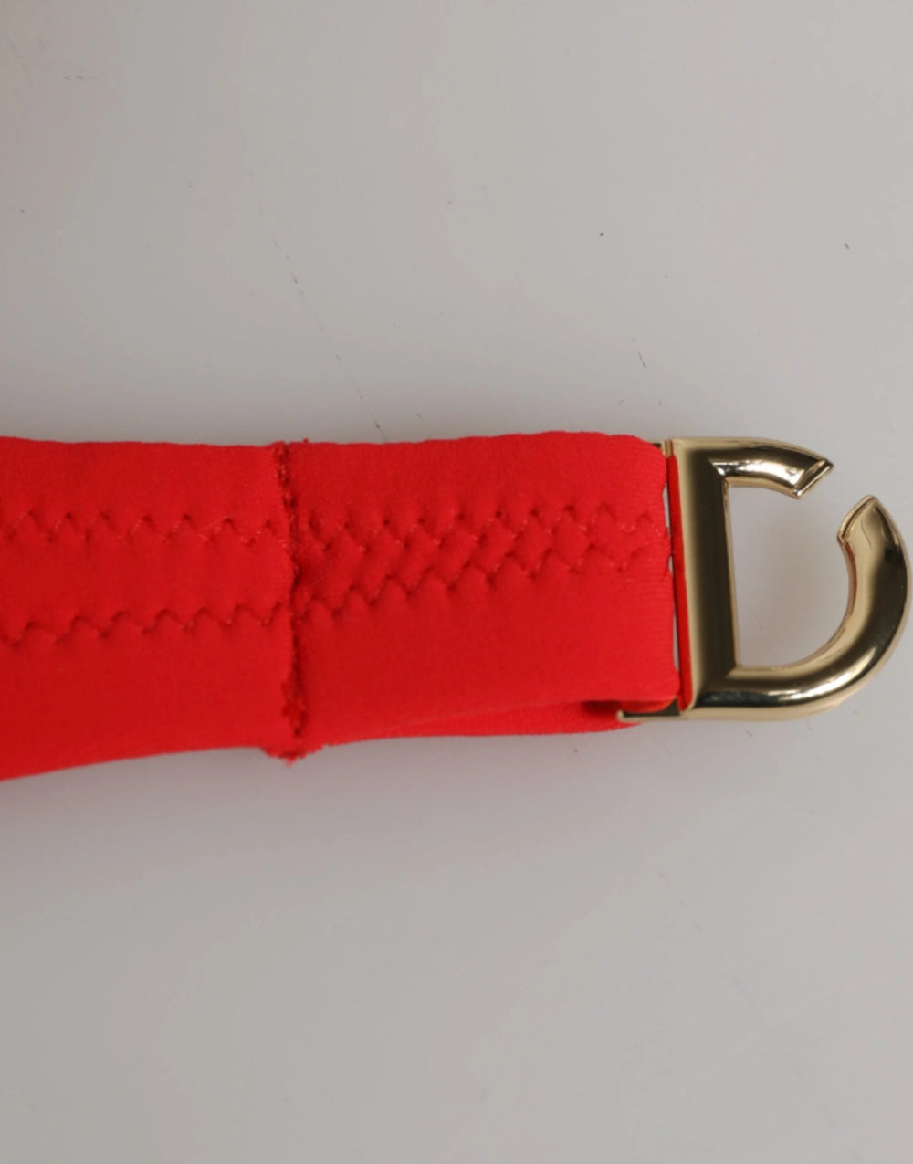 Dolce & Gabbana Red Nylon Swimsuit 2 Piece Top Bottom Swimwear - IT1 | XS - Classic Bikinis