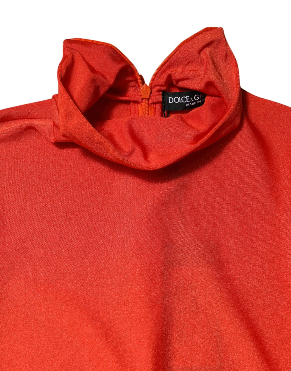 Dolce & Gabbana Red Nylon Turtleneck Bodycon Jumpsuit Dress - IT40|S - One-Pieces