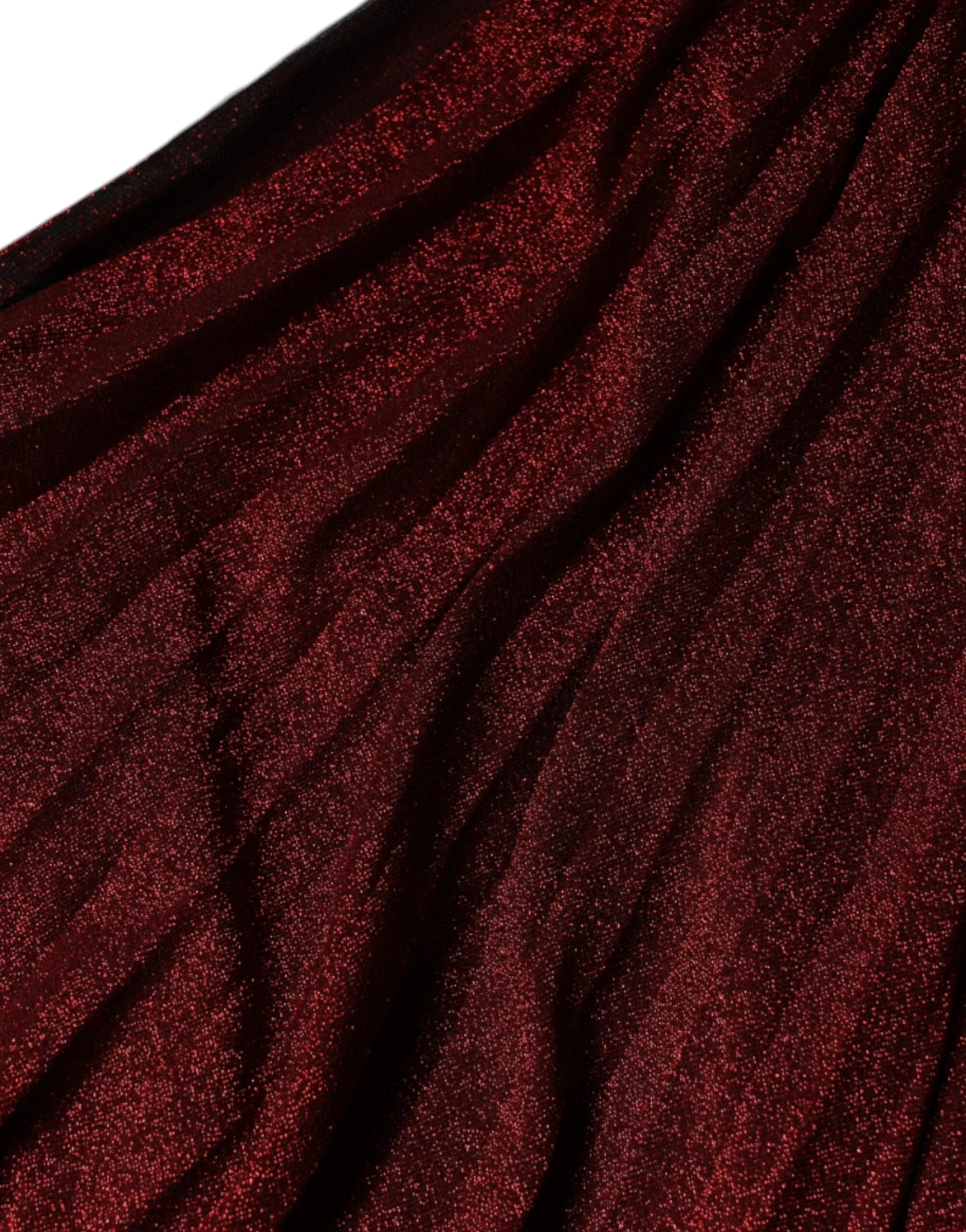 Dolce & Gabbana Red One Shoulder Pleated A-line Mini Dress - IT40|S - Dresses