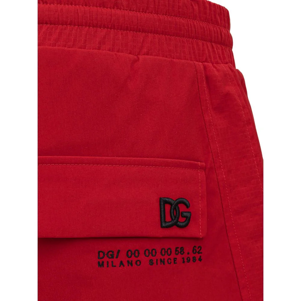Dolce & Gabbana Red Polyamide Pant - IT48 | M - Cargo Pants