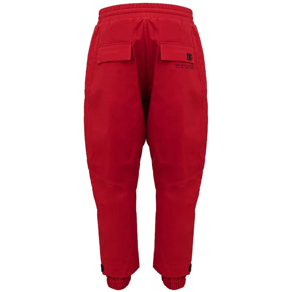Dolce & Gabbana Red Polyamide Pant - IT48 | M - Cargo Pants
