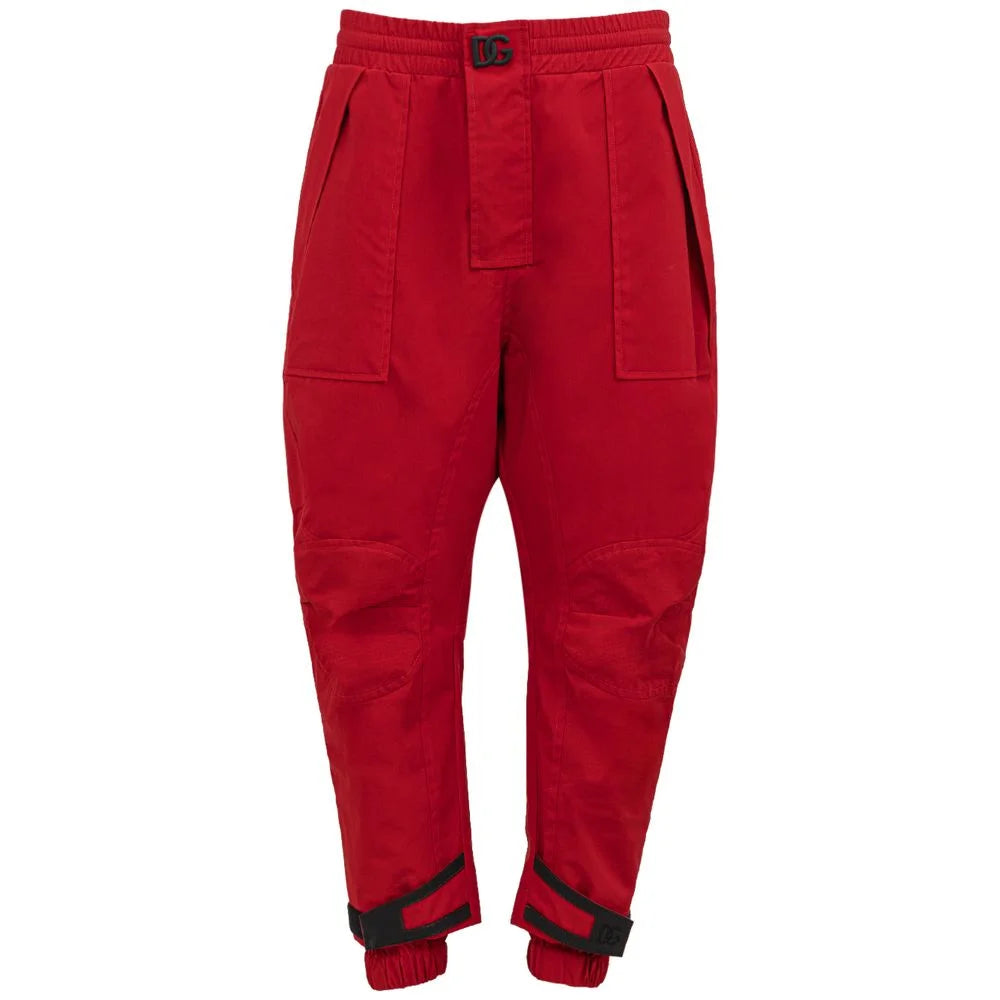 Dolce & Gabbana Red Polyamide Pant - IT48 | M - Cargo Pants