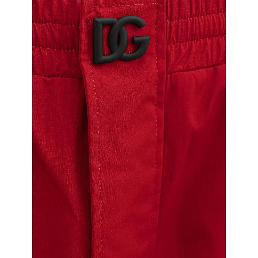 Dolce & Gabbana Red Polyamide Pant - IT48 | M - Cargo Pants