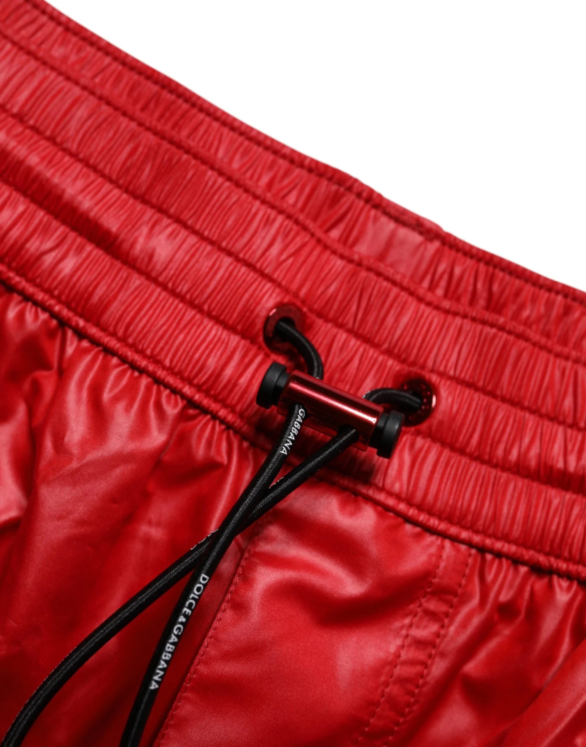 Dolce & Gabbana Red Polyester Beachwear Shorts 2Pc Swimwear - Swim Boxers