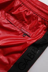 Dolce & Gabbana Red Polyester Beachwear Shorts 2Pc Swimwear - Swim Boxers