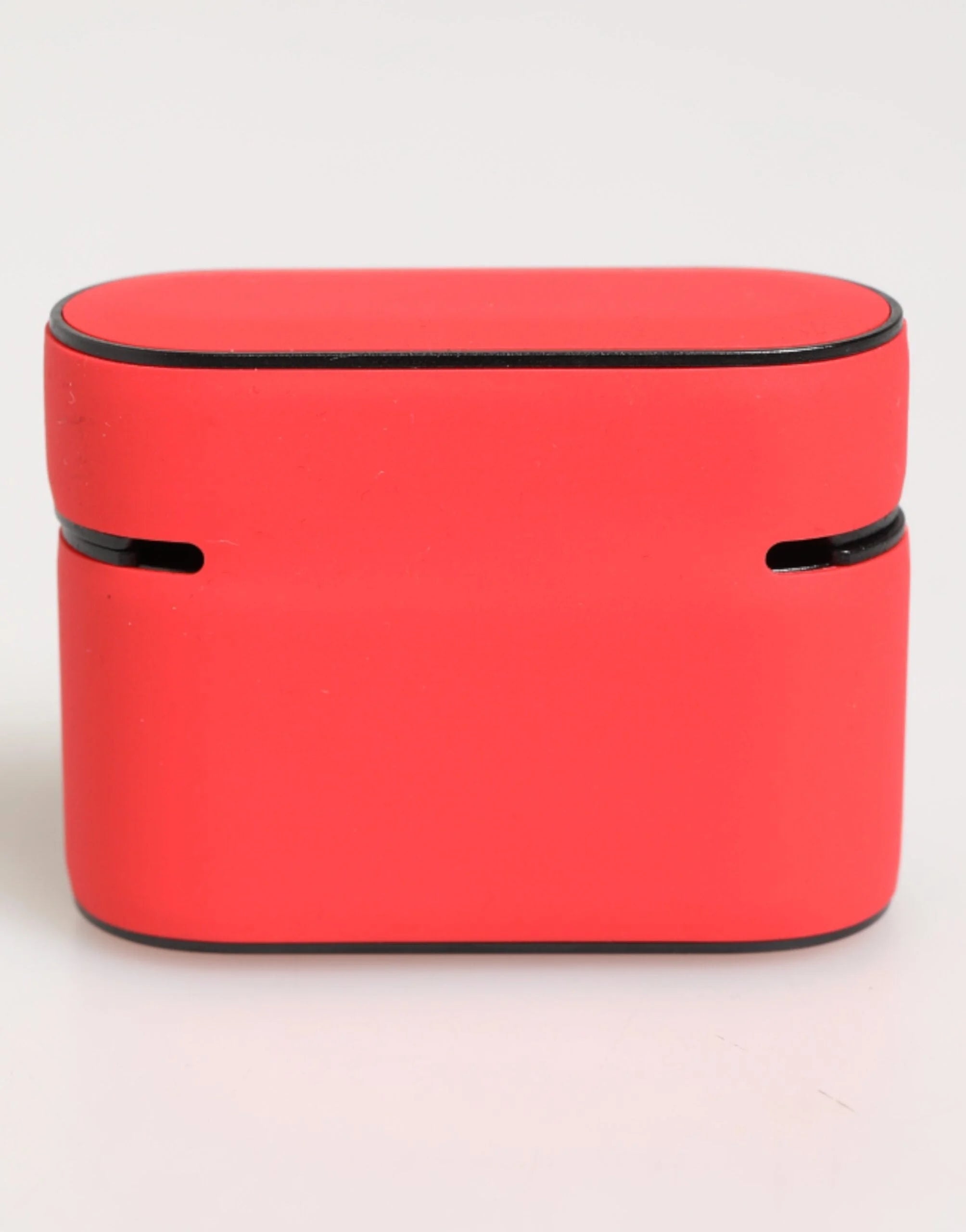 Dolce & Gabbana Red PVC DG Logo Embossed Men Flip Holder Airpods Case - Headphone Carrying Cases