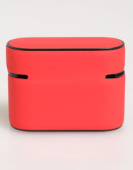 Dolce & Gabbana Red PVC DG Logo Embossed Men Flip Holder Airpods Case - Headphone Carrying Cases