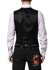 Dolce & Gabbana Red Sequined Dress Formal Men Waistcoat Vest - IT50 | L - Vests