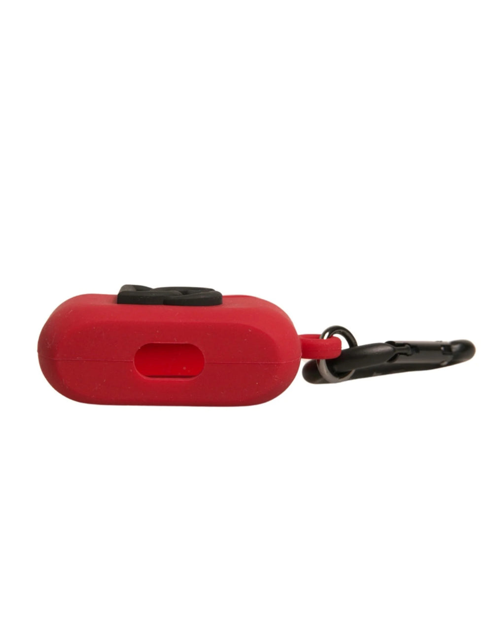 Dolce & Gabbana Red Silicone Rubber Logo Embossed Airpods Case - Headphone Carrying Cases