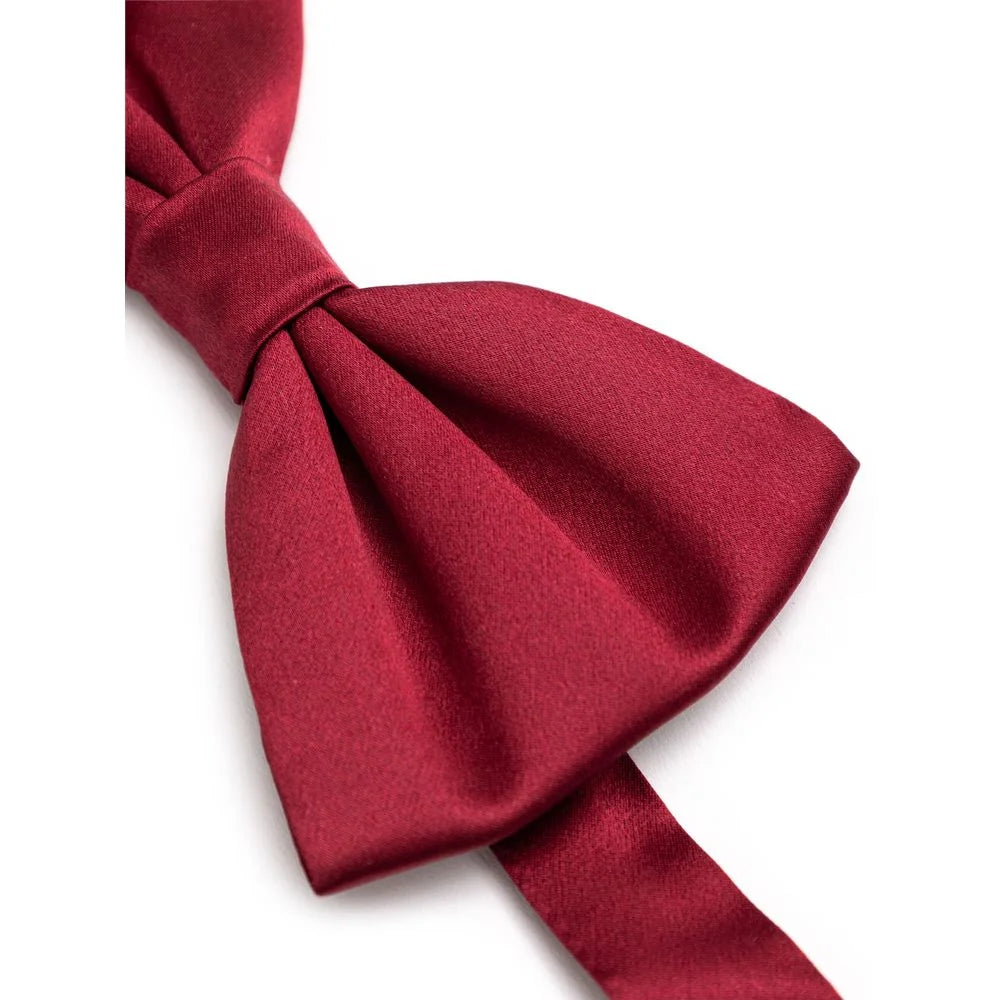 Dolce & Gabbana Red Silk Bowty - One Size - Neckties